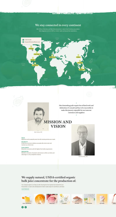 Website & Branding- B2B Food Sourcing Company - Website Creatie