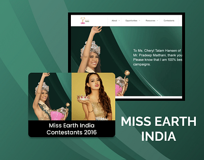 Project Details of Miss Earth India - Redes Sociales