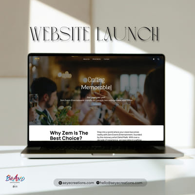 🎉 ZEM Events – Website Launch - Website Creatie