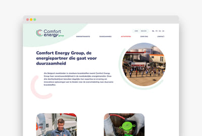 Comfort Energy Group: branding, website, online... - Website Creation
