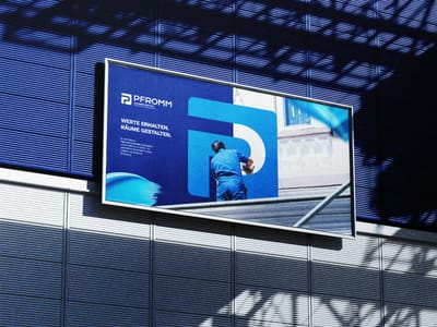 Malermeister Pfromm. Full-Service für lokalen Handwerksbetrieb - Grafikdesign