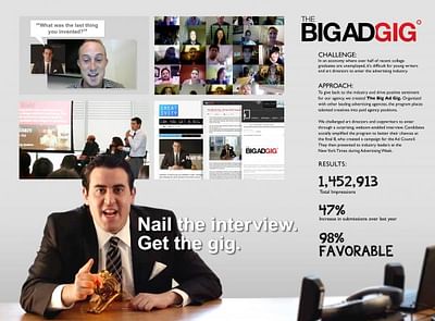 THE BIG AD GIG  2012 - Advertising