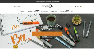 Refonte de la boutique ABMG - Création de site internet