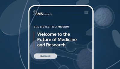 Branding & Website for SMS Biotech - Webseitengestaltung