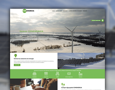 Conenergia - Página web corporativa - Website Creatie