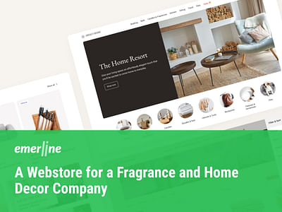 A Webstore for a Fragrance and Home Decor Company - E-commerce