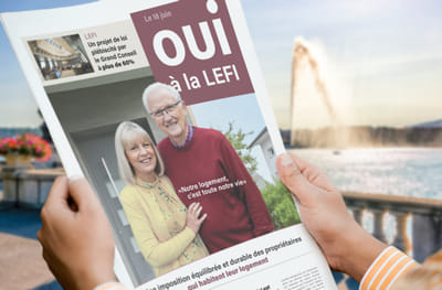 Campagne du OUI à la LEFI – Votations genevoises du 18 juin 2023 - Publicité