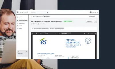 Amélioration UX de l’espace client ÉS - Application web
