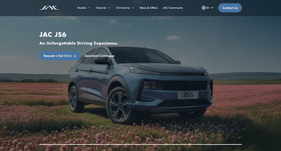 Jac Motors Website - Creación de Sitios Web