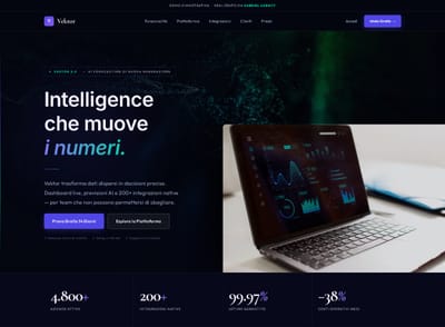 Vektor: Landing Page SaaS per Piattaforma AI B2B - SEO