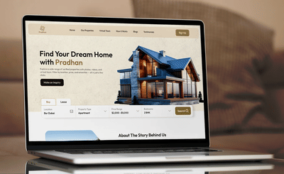Pradhan - Property Finder Landing Page - Creación de Sitios Web