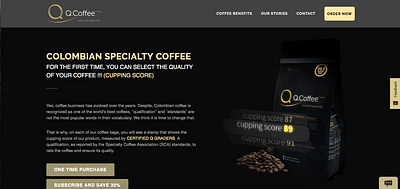 Q. Coffee - Web Development - E-commerce