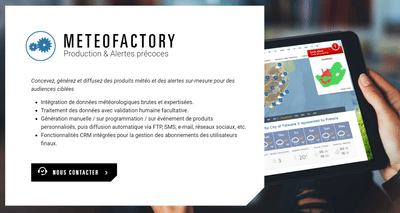 Production et Diffusion de données météo - Application web