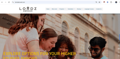 Website Development for Lordz Abroad - Website Creatie