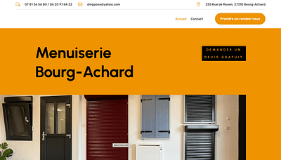 Création d'un site internet pour une menuiserie - Création de site internet