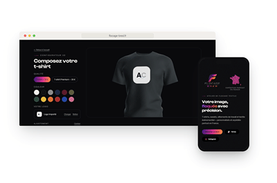 Flocage By Breo — site e-commerce avec configurateur 3D de t-shirt - E-commerce