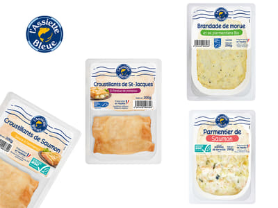 Création de l'identité packaging Assiette Bleue® - Design & graphisme