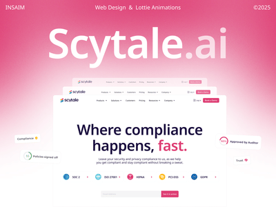Website design and Lottie animation - Website Creation