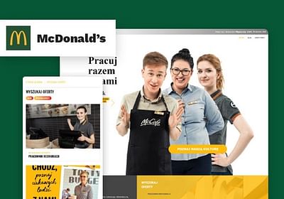 Web Design for McDonalds Career Website - Poland - Graphic Design