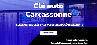 Clessing - Cle Auto Carcassonne - Website Creation