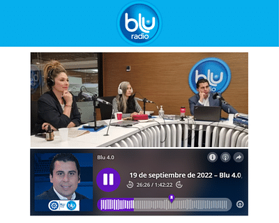 GeoVictoria - Entrevista en 'Blu Radio' - Public Relations (PR)