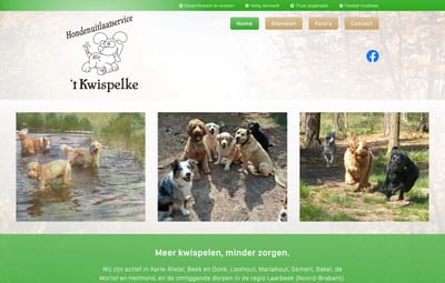 Hondenuitlaatservice t Kwispelke - Website Creatie