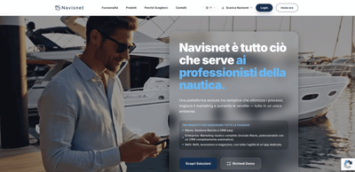 Navisnet – sito bilingue per una piattaforma SaaS nautica - Website Creation