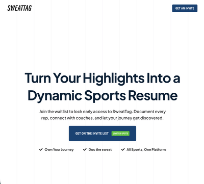 Dynamic Sports Resume Platform Development - Data Consulting