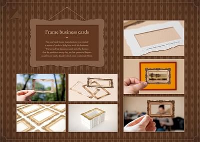 Frame business cards - Advertising