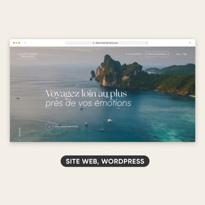 Site vitrine | Club Faune Voyages | Wordpress - Création de site internet