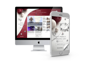 Pandora Liquid Desktop Skin and Mobile Interscroll - Online Advertising