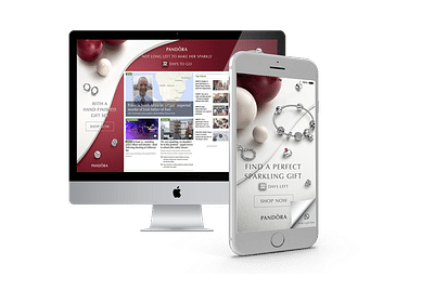 Pandora Liquid Desktop Skin and Mobile Interscroll - Publicité en ligne