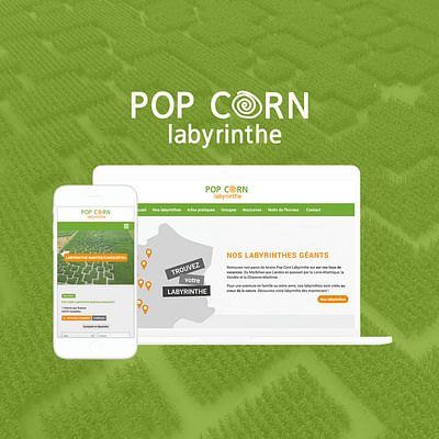 Site vitrine Pop Corn Labyrinthe