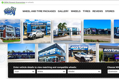 Ozzy Tyres - E-Commerce Development - Website Creation