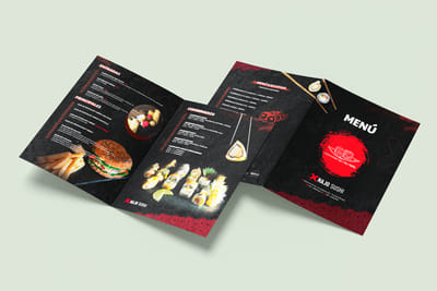 carta najo sushi - Diseño Gráfico