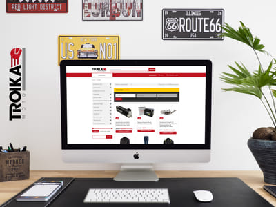 Desarrollo de e-commerce - Troika Moto Parts - Creación de Sitios Web