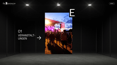 Webentwicklung für Die Eventfaktur - Webanwendung