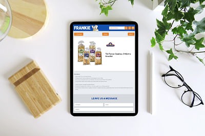 Corporate website for Frankie - Mobile App
