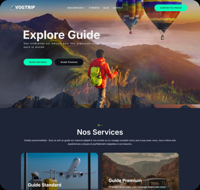 Vogtrip – site vitrine - Webseitengestaltung