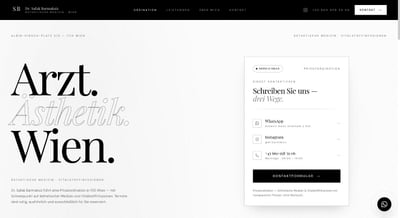 Private practice website - Website Creation