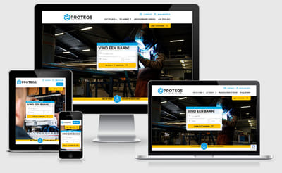 Proteqs | Website uitzendorganisatie - Website Creatie