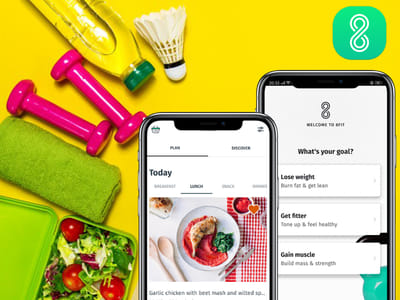 8 Fit Workout & Meal Partner - App móvil