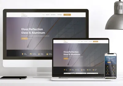 Gloss Glass's Website Design - Webseitengestaltung