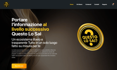 Questo Lo Sai: Da canale YouTube a Media Brand indipendente - Création de site internet