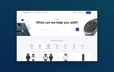 Withings : Content Strategy I UX-UI design - Strategia digitale