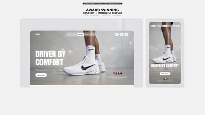 STRIDE — Luxury Editorial Fashion E-Commerce Landing Page - Website Creation