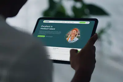 Een nieuw platform dat zorg en talent verbindt - Webseitengestaltung