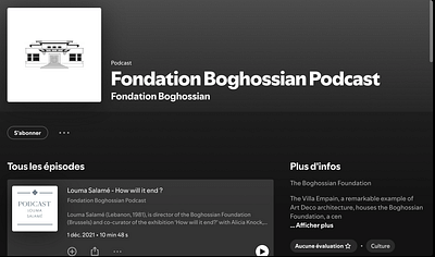 Les podcasts audioguides : la Fondation Boghossian - Production Audio