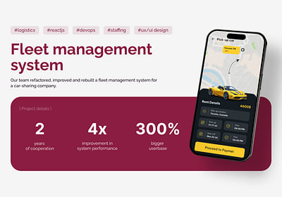 Fleet management system - Software Entwicklung