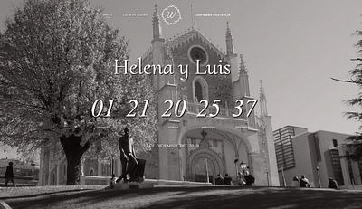 Web para boda de Helena y Luis - Création de site internet